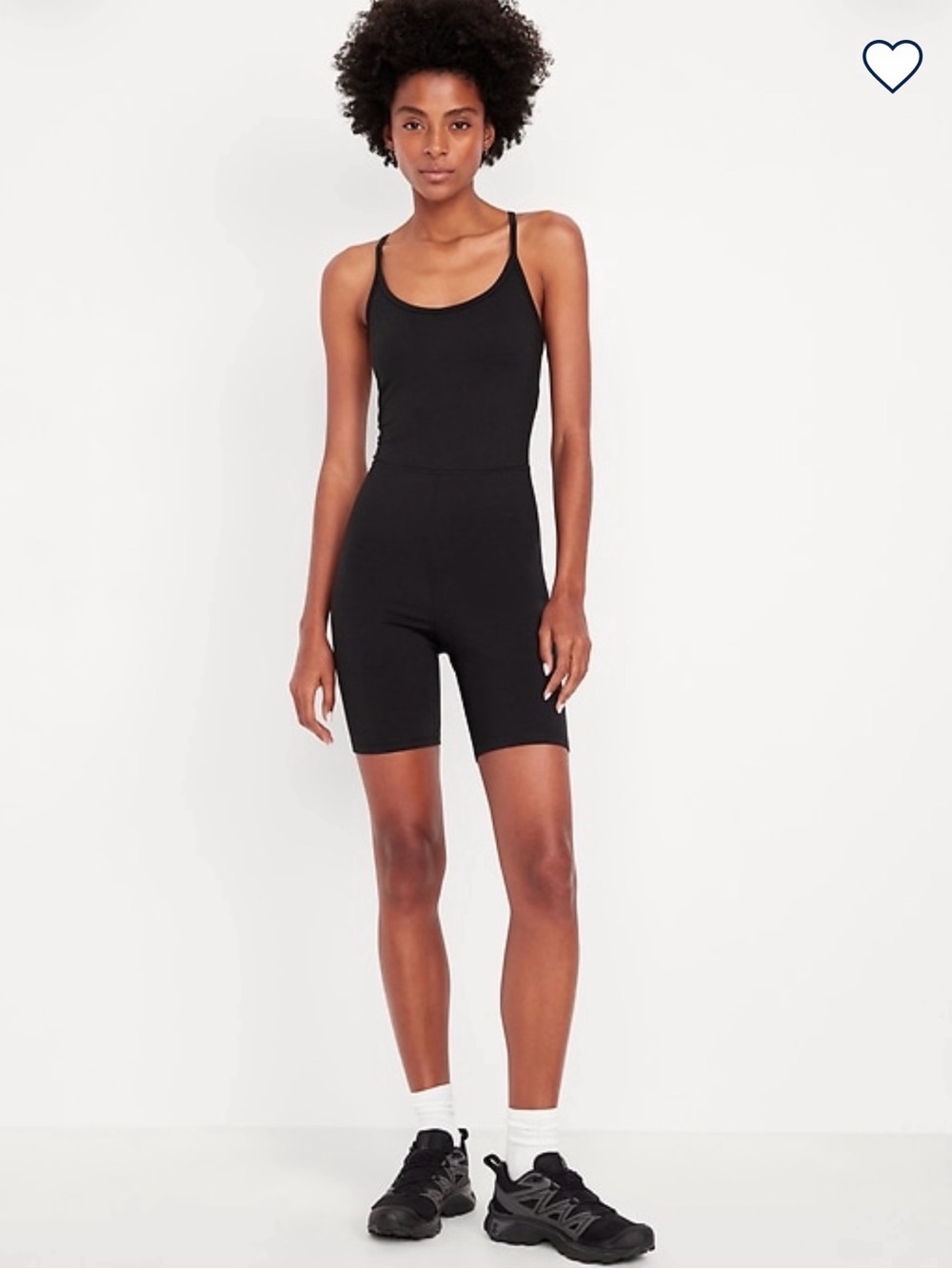 NWT old navy cloudComfy Cami Short Bodysuit black m